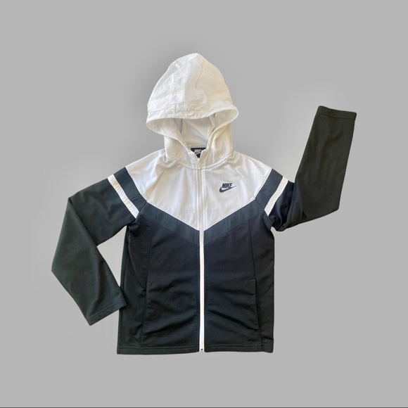 BOYS/KIDS (unisex) NIKE ZIP-UP WITH HOOD - SIZE L - Picture 2 of 8